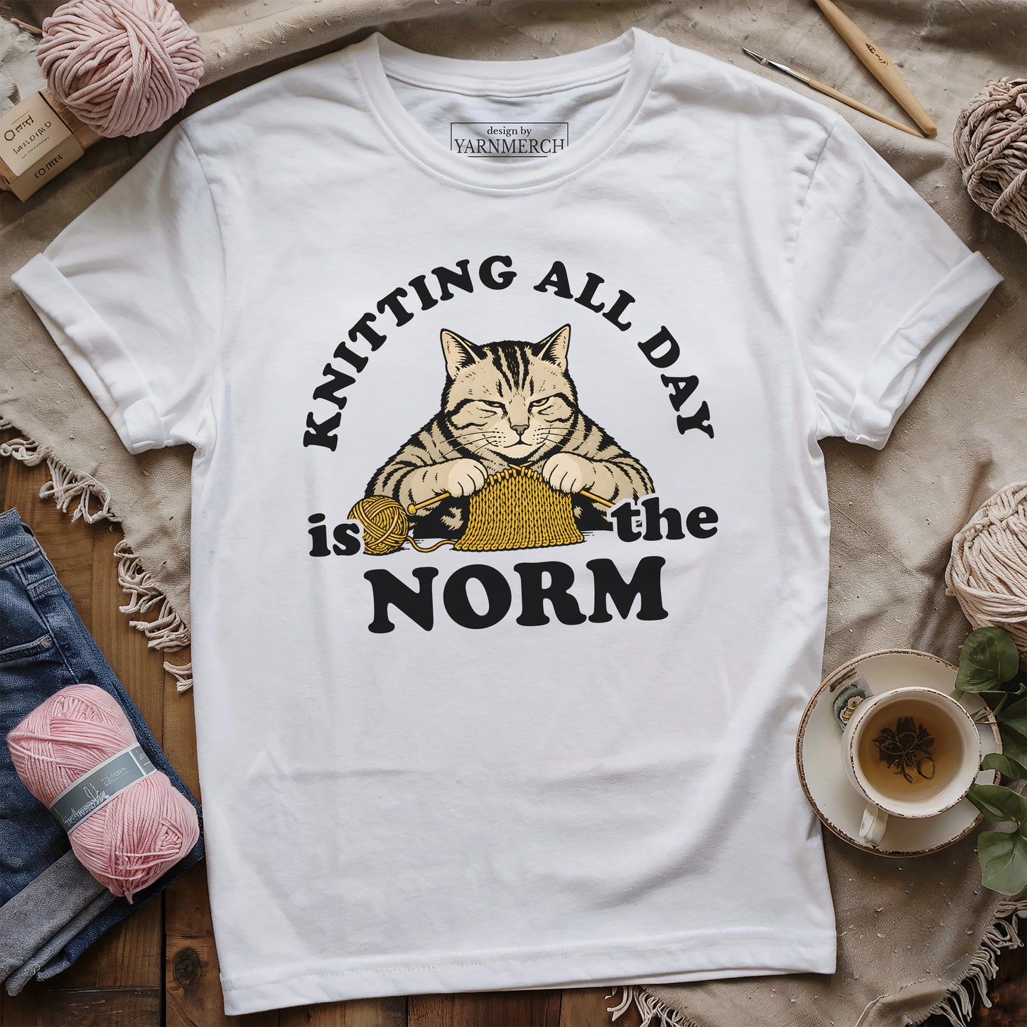 Knitting All Day Is Normal T-shirt