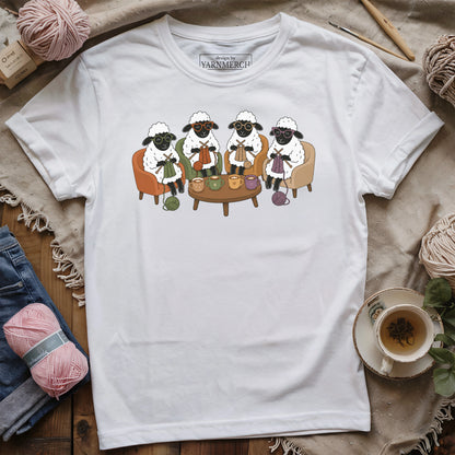 Knitting At The Cafe T-shirt