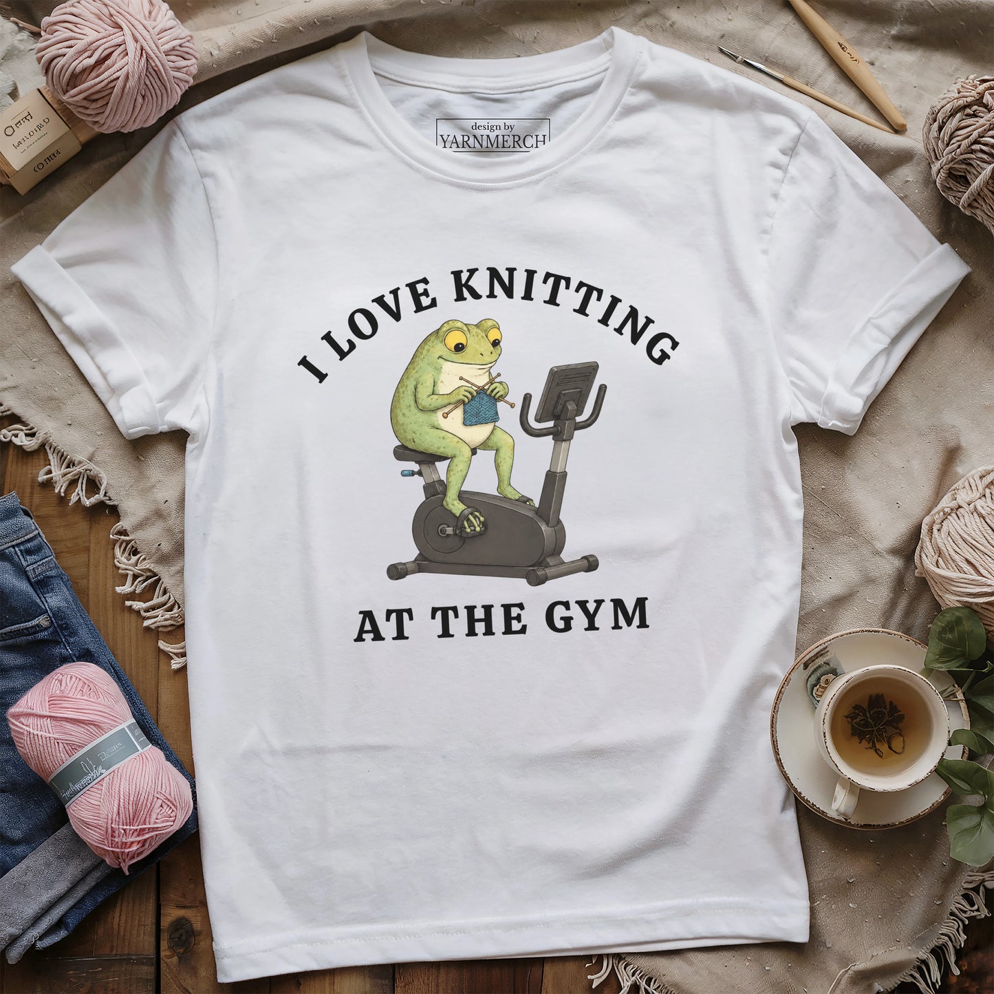 Knitting At The Gym T-shirt