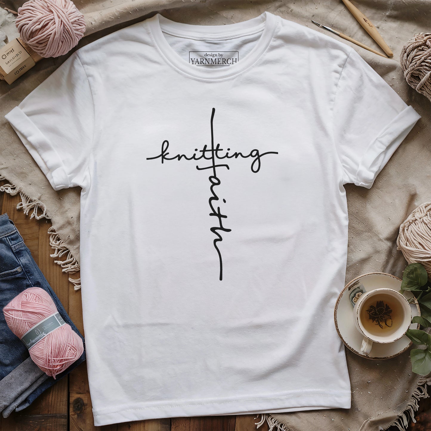Knitting Faith T-shirt