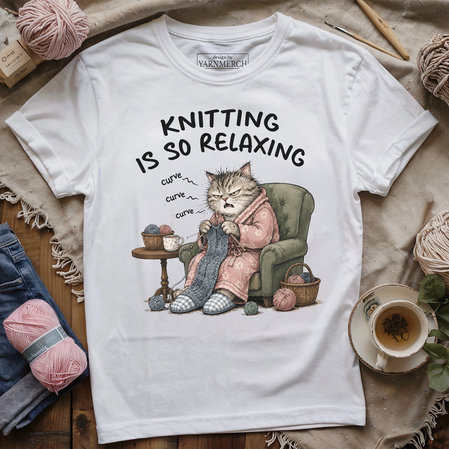Knitting Is SO Relaxing T-shirt