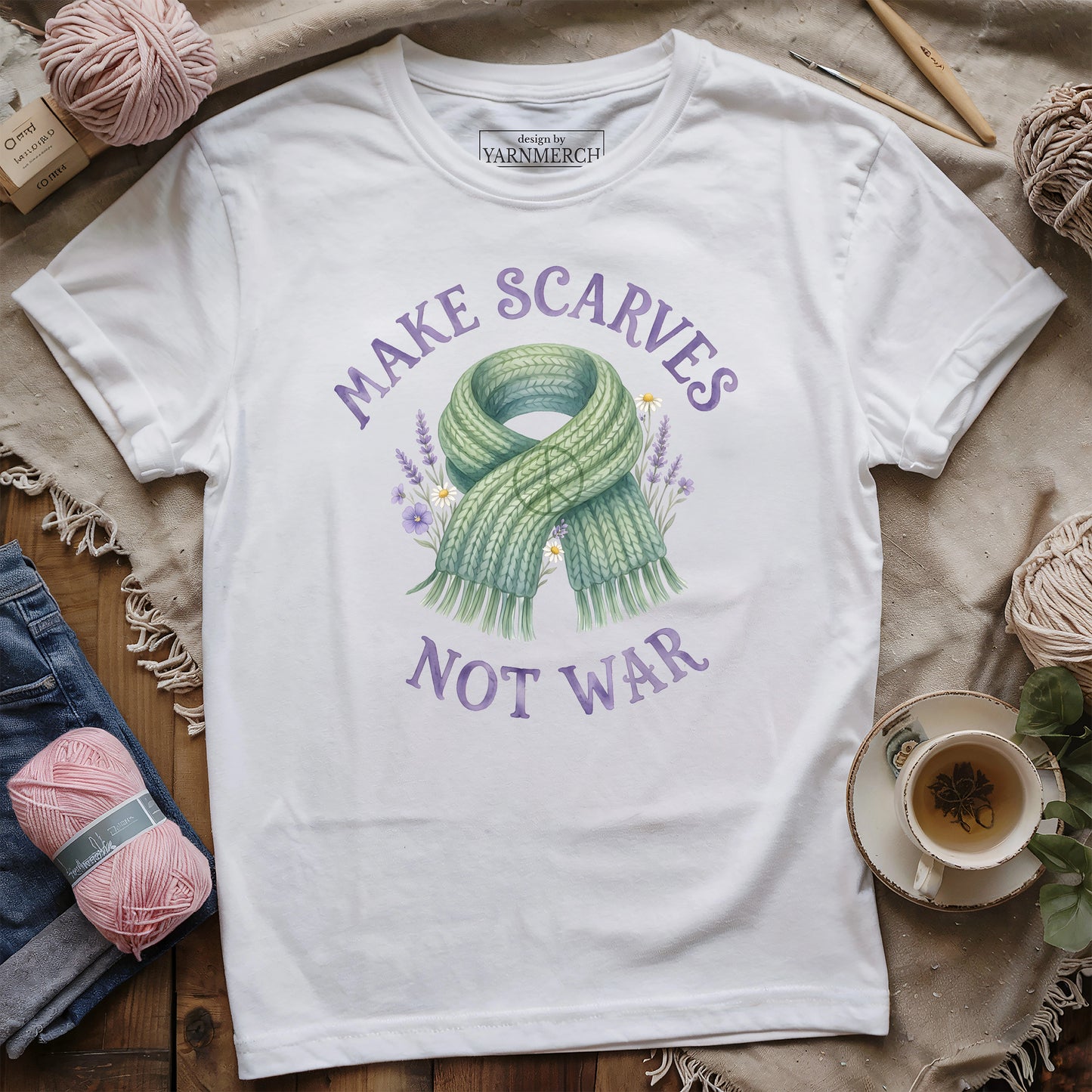Make Scarves Not War T-shirt