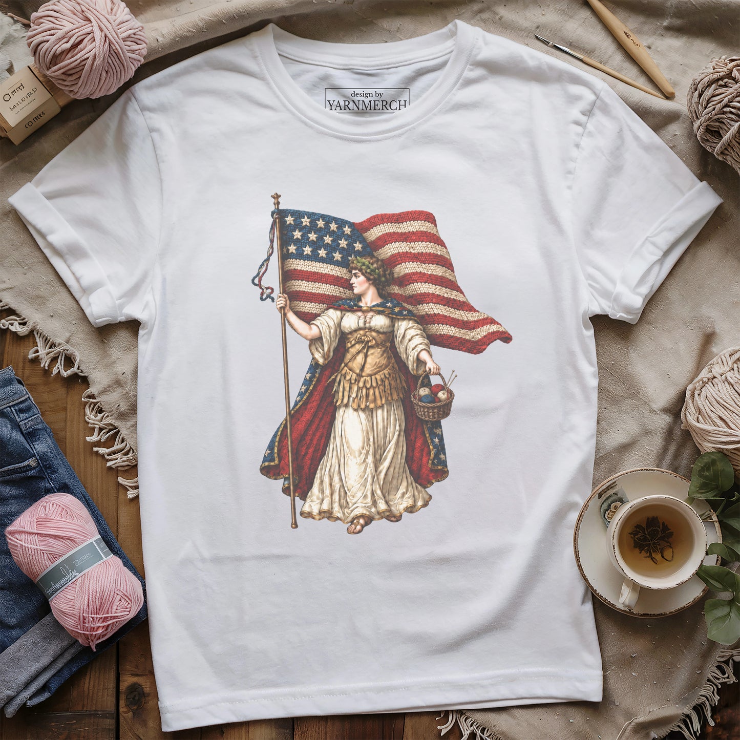 Miss Columbia Knit For USA T-shirt