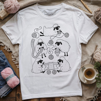 Sheep To Shawl & Sweater T-shirt