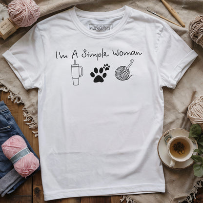 Simple Women Crochet T-shirt