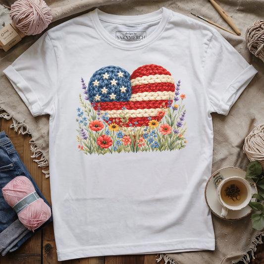 Skeins, Stripes & Love T-shirt