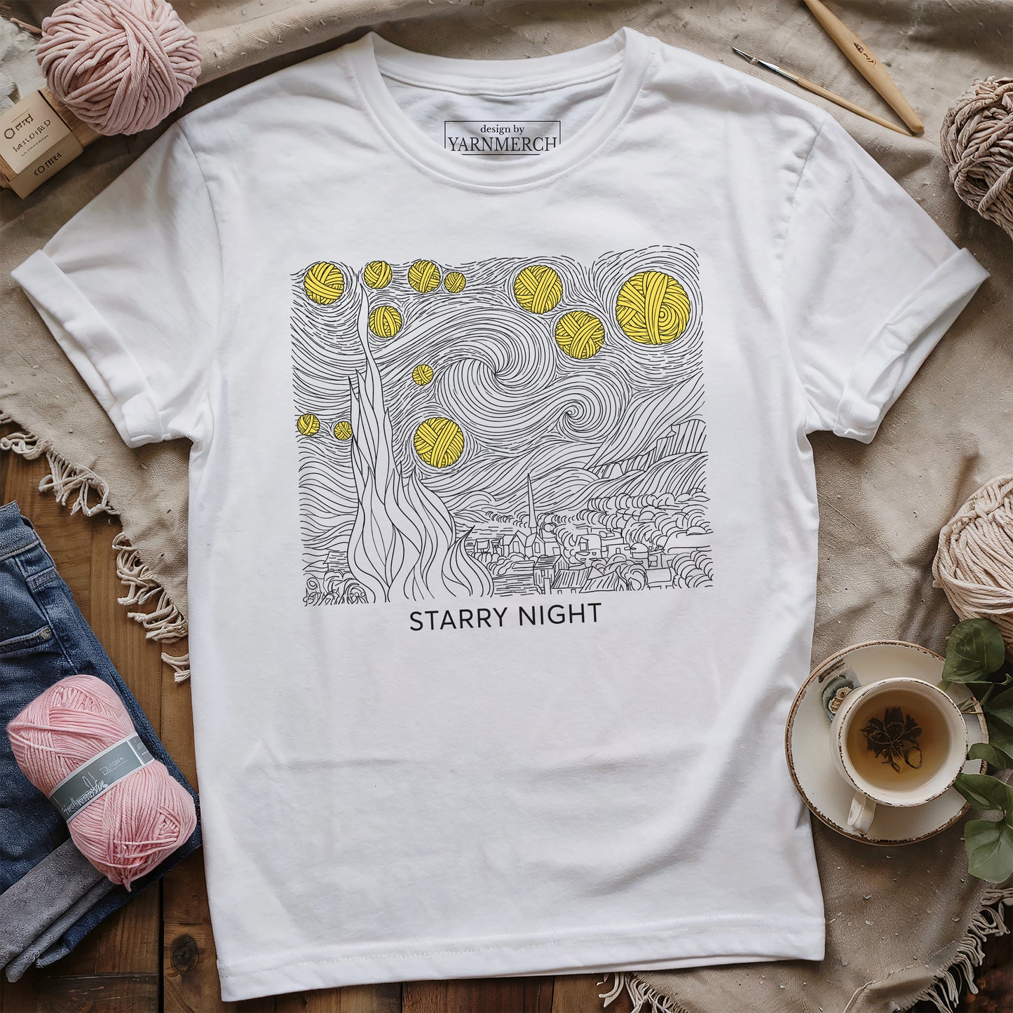 Starry Yarn Night T-shirt