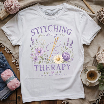 Stitching Is My Therapy T-shirt