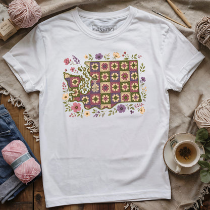 Washington In Granny Square T-shirt