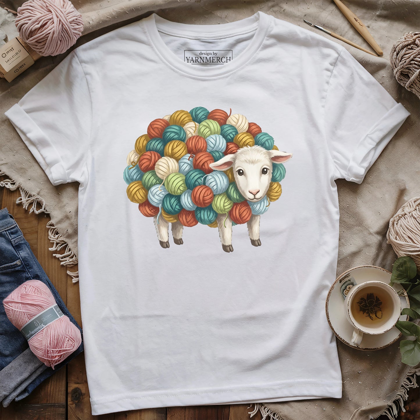 Wooly Yarn Sheep T-shirt