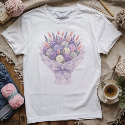 Yarn Purple Bouquet T-shirt