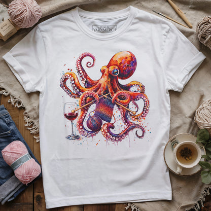 Knitopus & Wine T-shirt