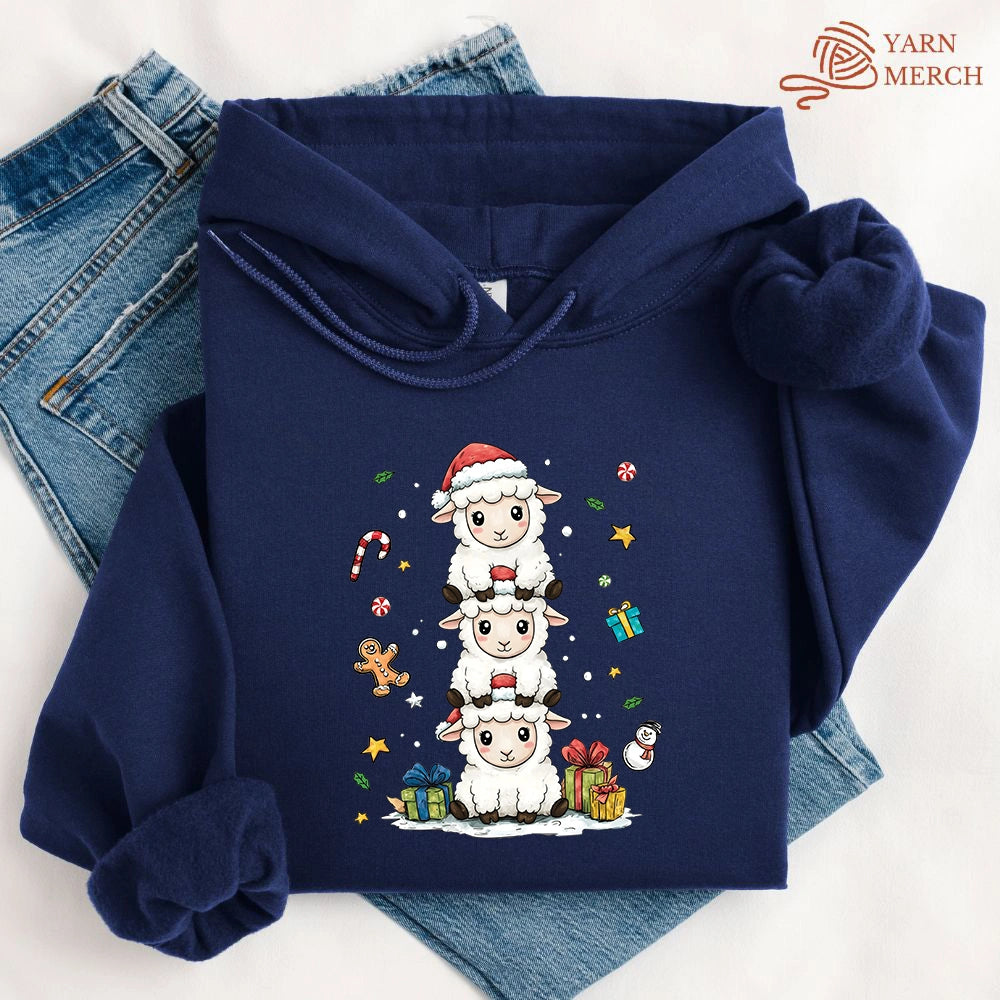 Woolly Christmas Tower Hoodie