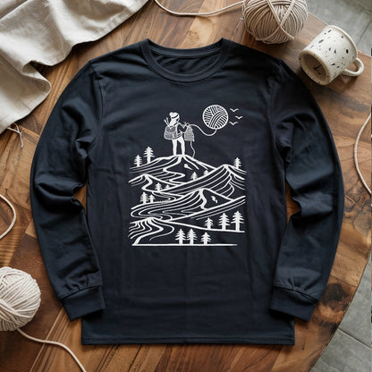 A Camper Knitting The Sun Long Sleeve T-shirt