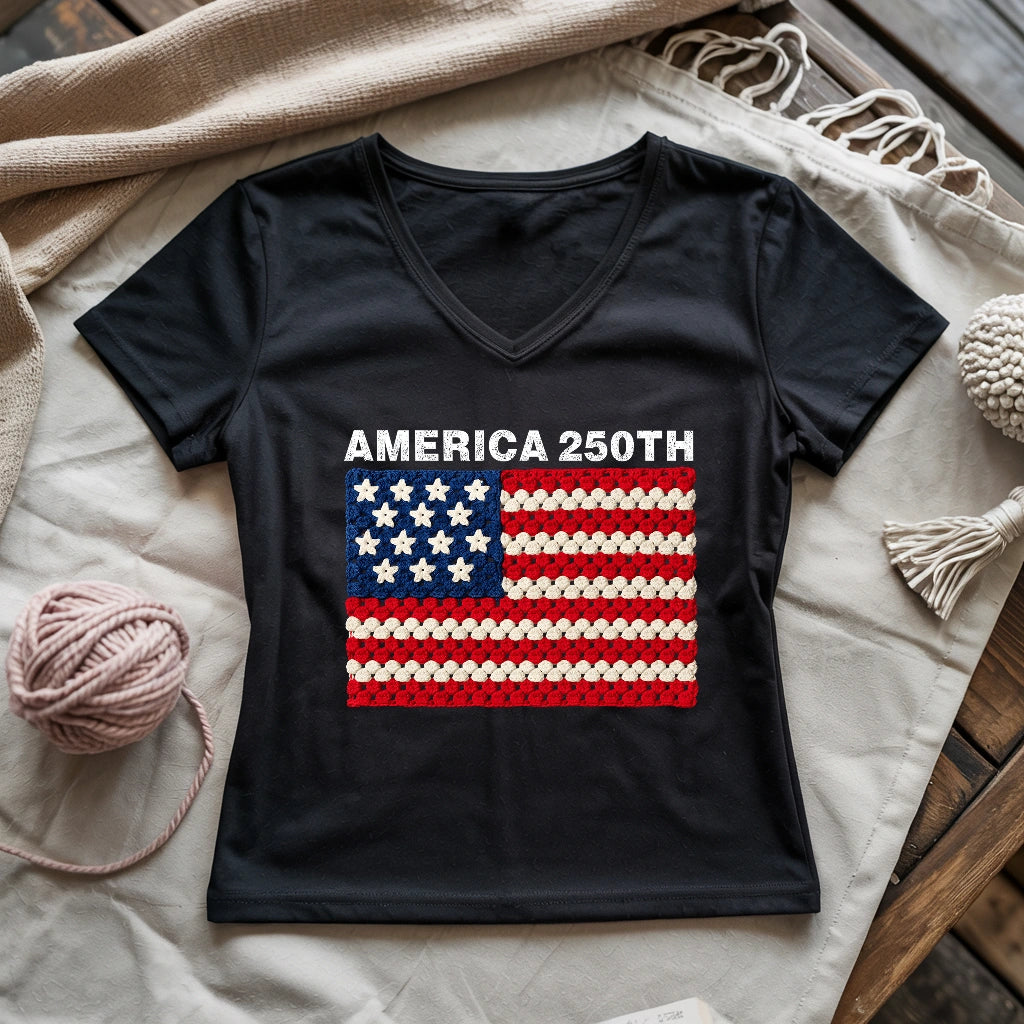 America 250th Lady V-neck