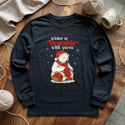 Bearable With Yarns Long Sleeve T-shirt
