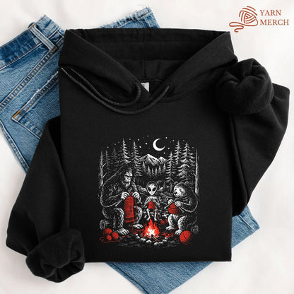 Campfire Vintage Knitting Hoodie