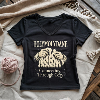 Connecting Through Cozy Lady V-neck