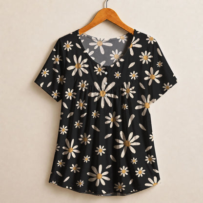 Daisy Yarn Flower Blouse