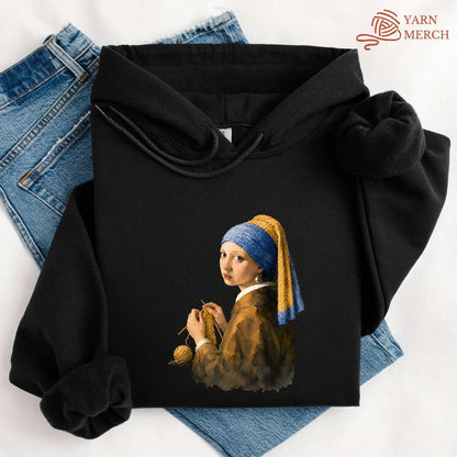Girl Knitting Hoodie