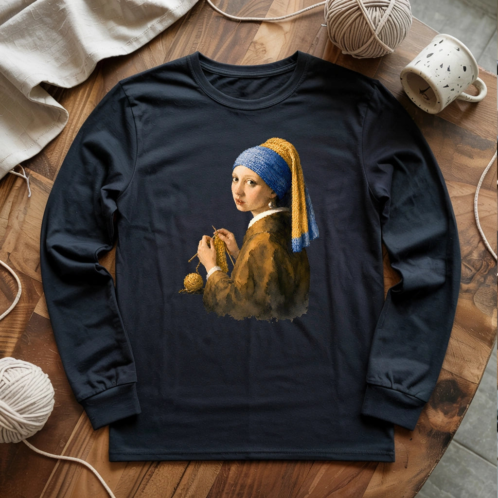 Girl Knitting Long Sleeve T-shirt