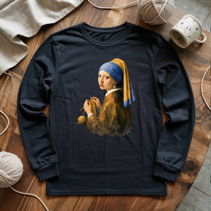 Girl Knitting Long Sleeve T-shirt