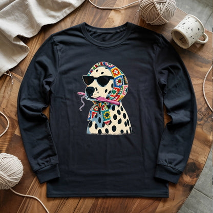 Granny Square Dalmatian Long Sleeve T-shirt