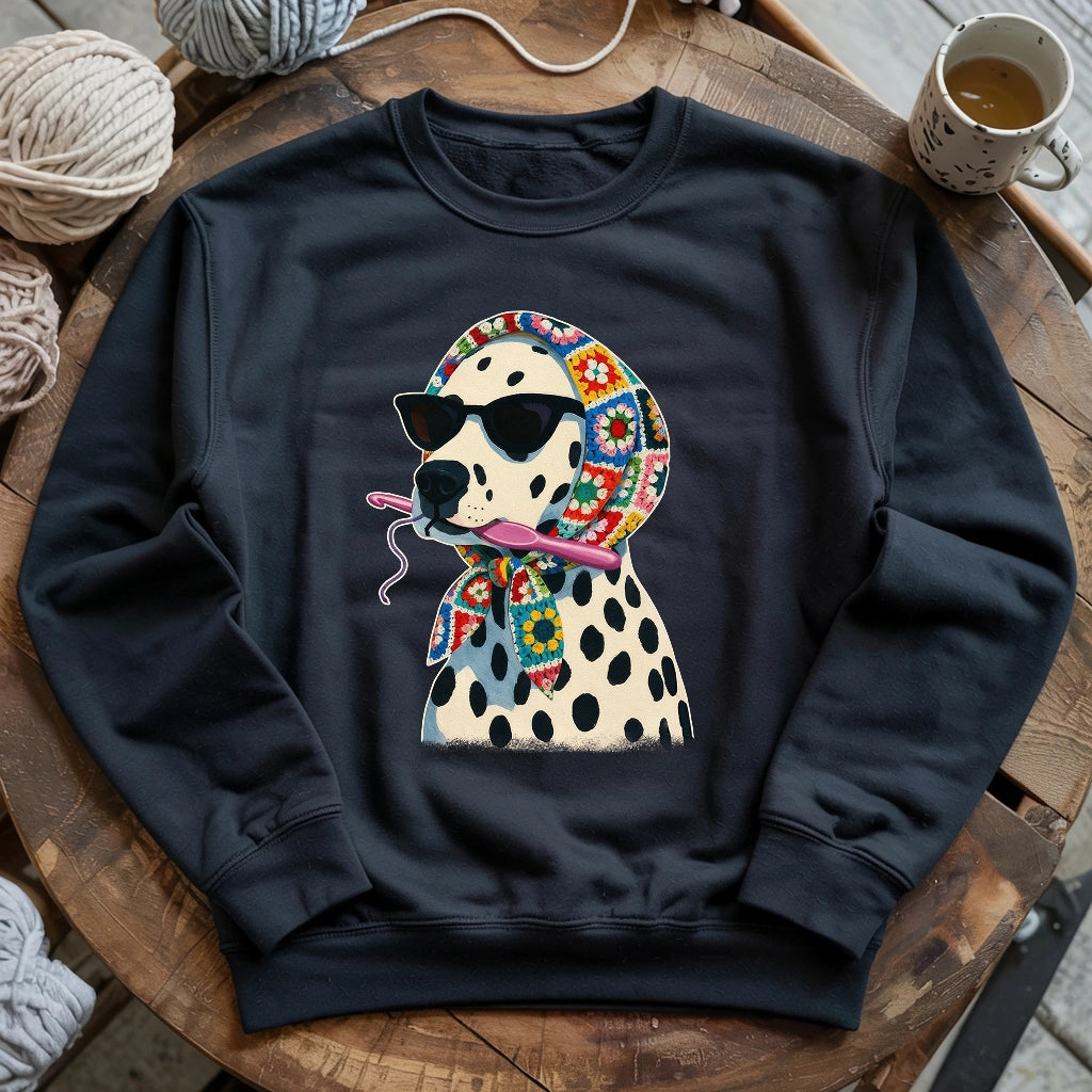 Granny Square Dalmatian Sweatshirt