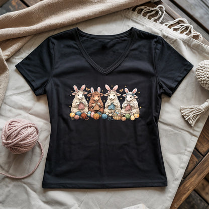 Happy Easter Lady V-neck