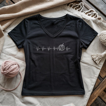 Heartbeat Lady V-neck