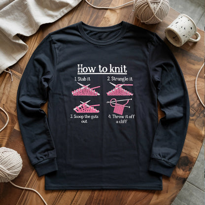 How To Knit Long Sleeve T-shirt