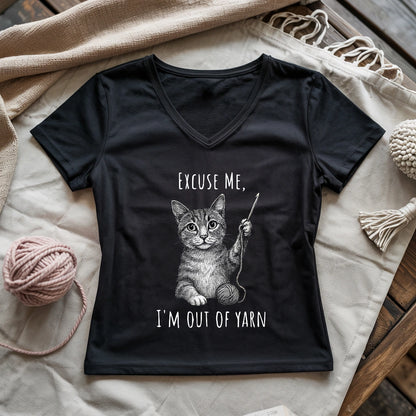 I'm out of yarn Lady V-neck