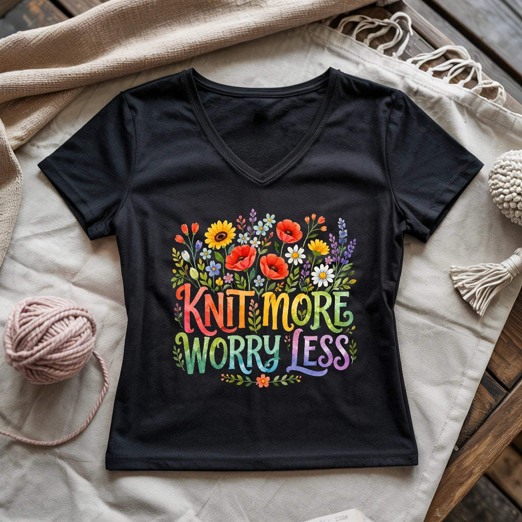 Knit More & More Lady V-neck