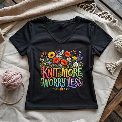Knit More & More Lady V-neck
