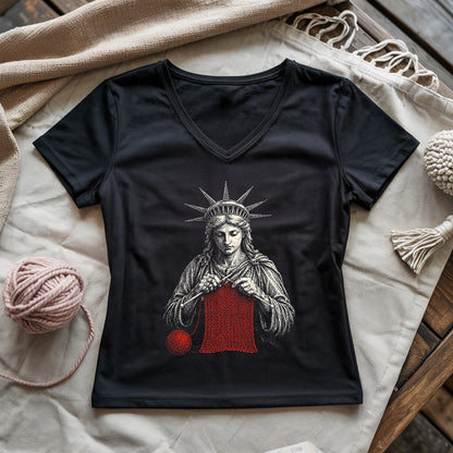 Knitting For Liberty Lady V-neck