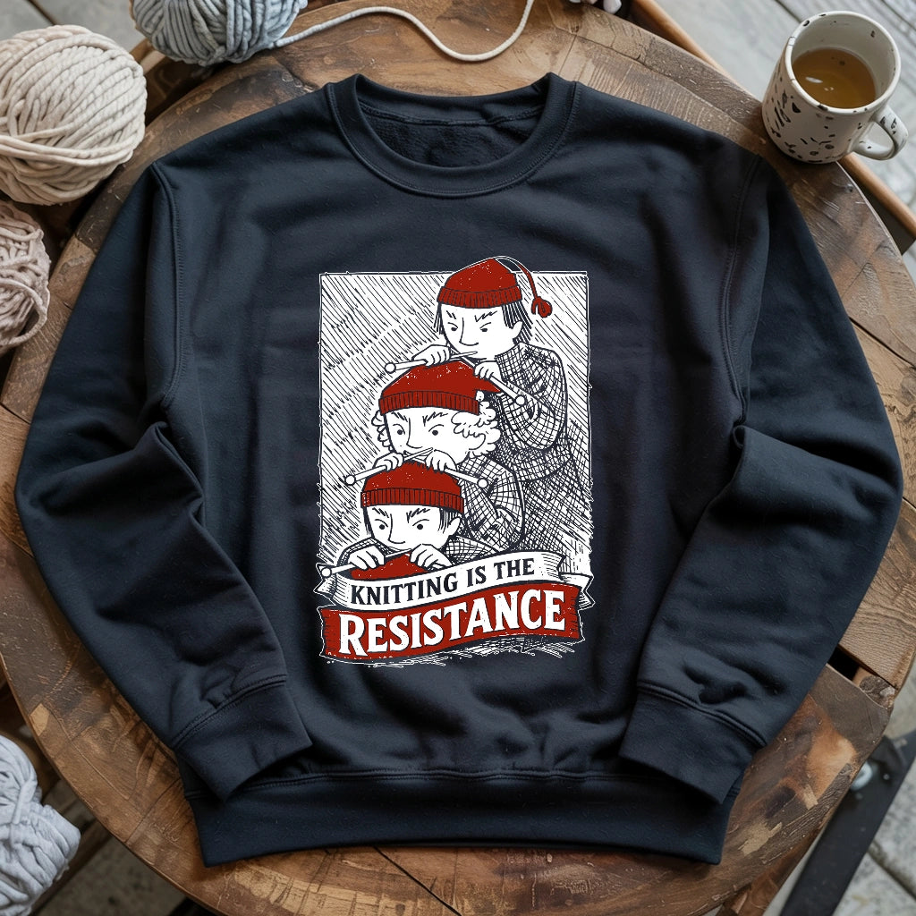 Knitting Is The Resistance Sweatshirt