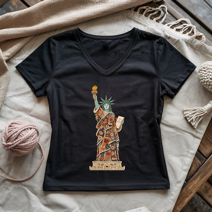 Liberty Covered In Granny Square Lady V-neck