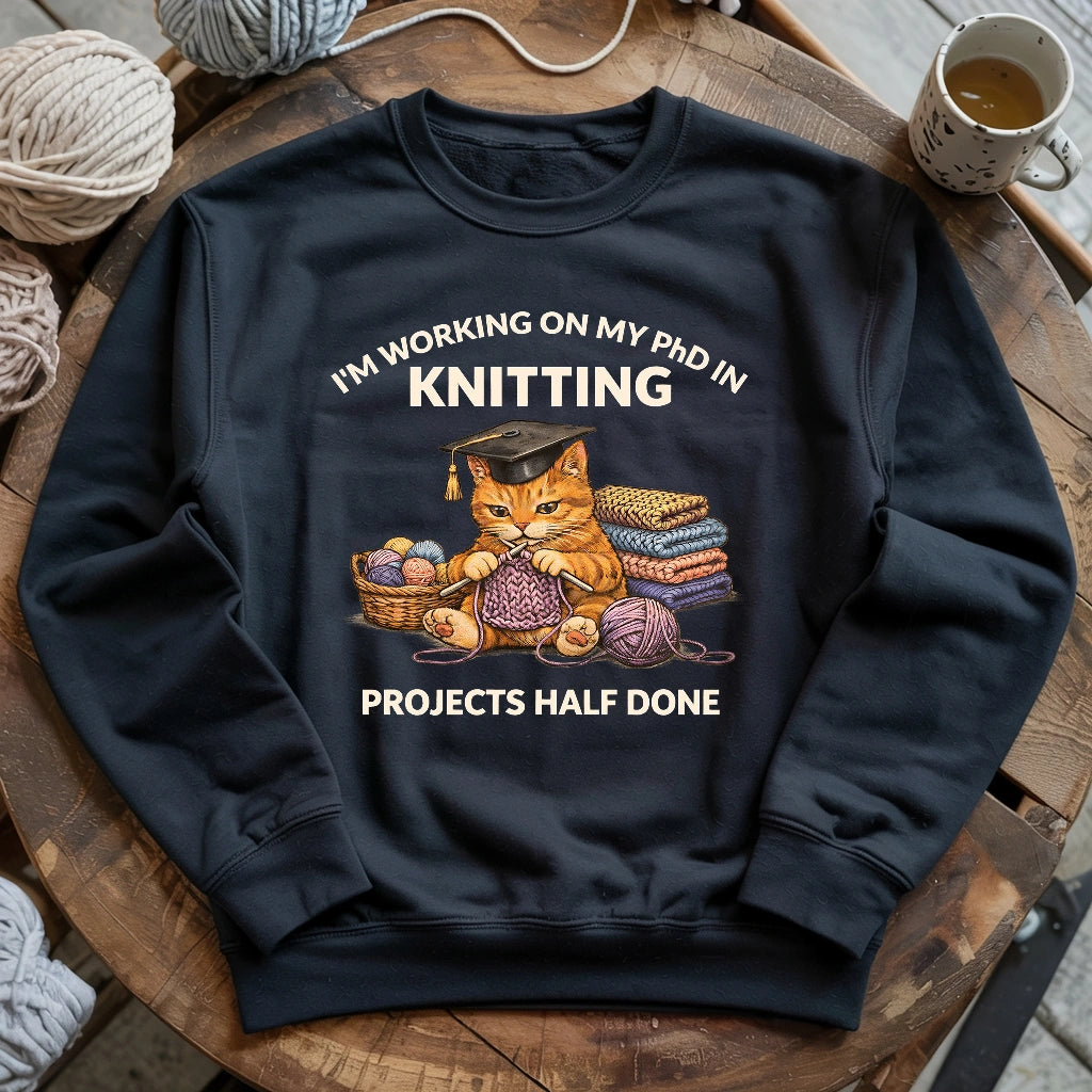 PhD In Knitting Sweatshirt