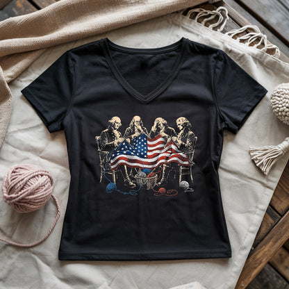 The Founding Knitters America Lady V-neck