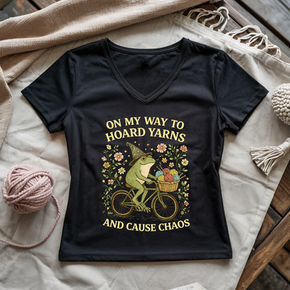 Way To Hoard Yarns Lady V-neck