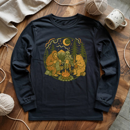 Campfire Knitting Friends Long Sleeve T-shirt
