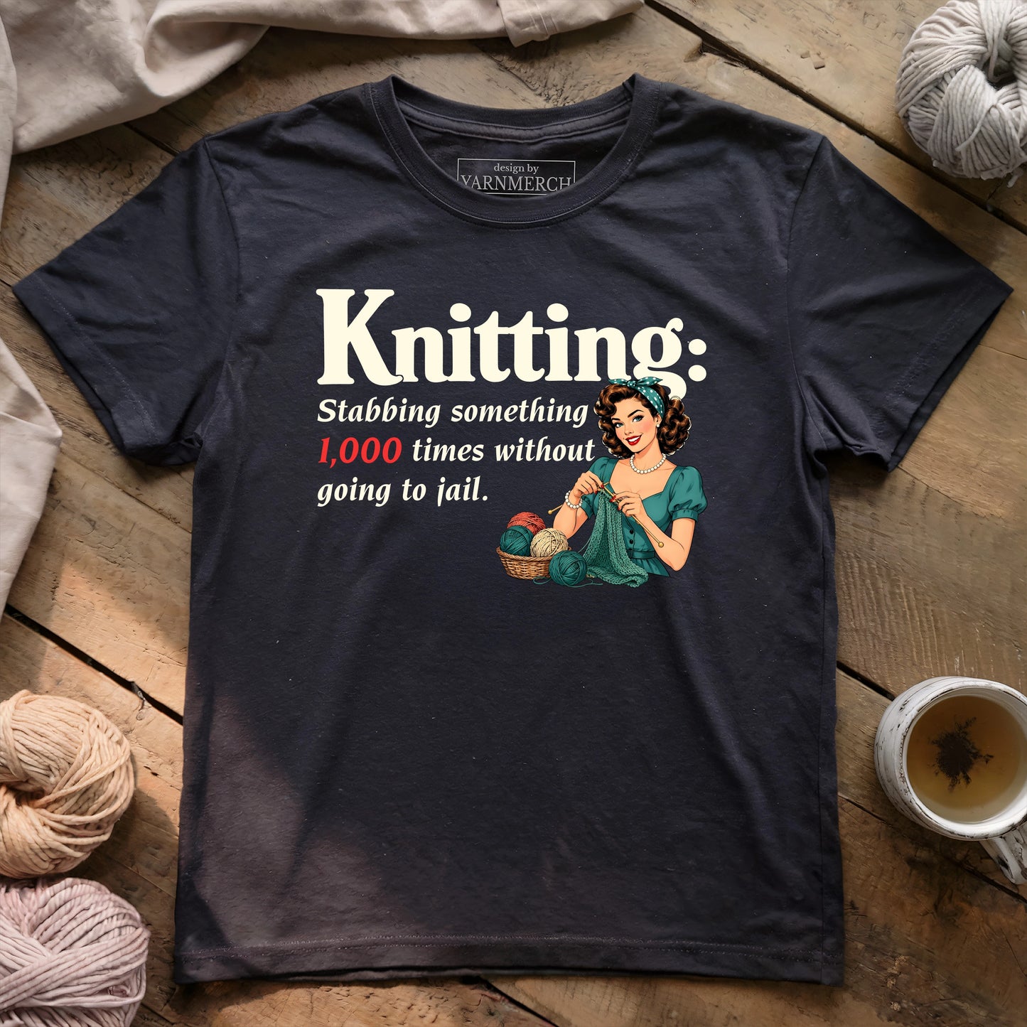 Knitting Without Going To Jail T-shirt