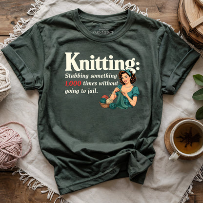 Knitting Without Going To Jail T-shirt