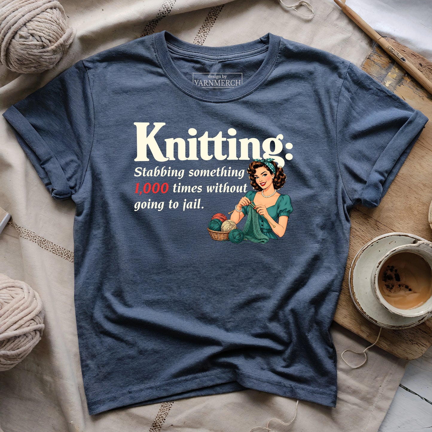 Knitting Without Going To Jail T-shirt