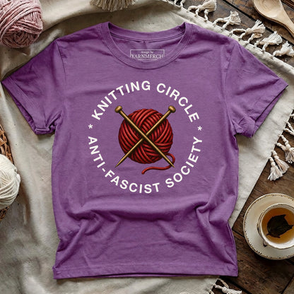 Knitting Social Anti Fascist T-shirt
