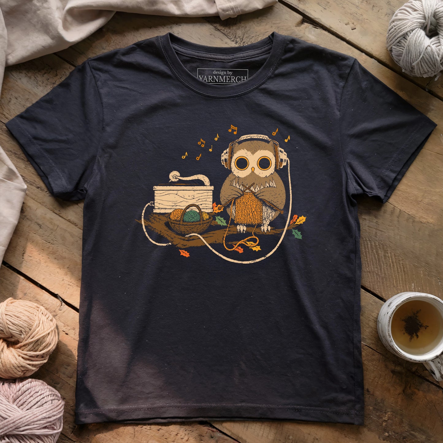 Owl Knitting T-shirt