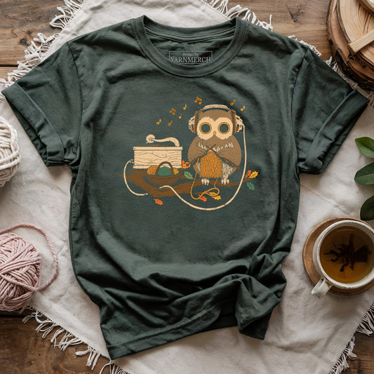 Owl Knitting T-shirt