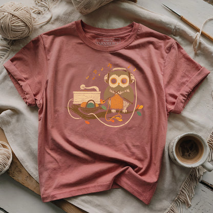 Owl Knitting T-shirt