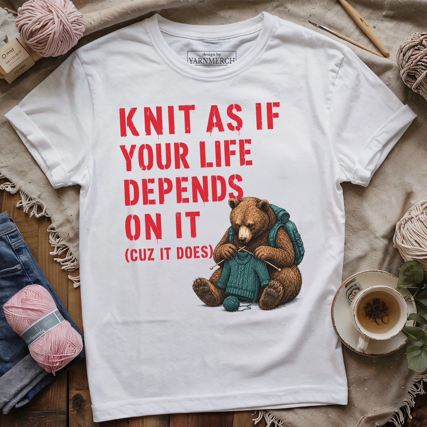 Knit As Your Life T-shirt