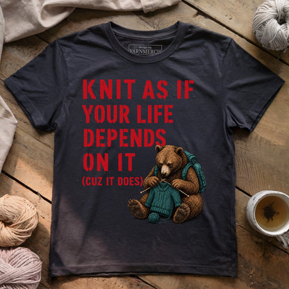 Knit As Your Life T-shirt
